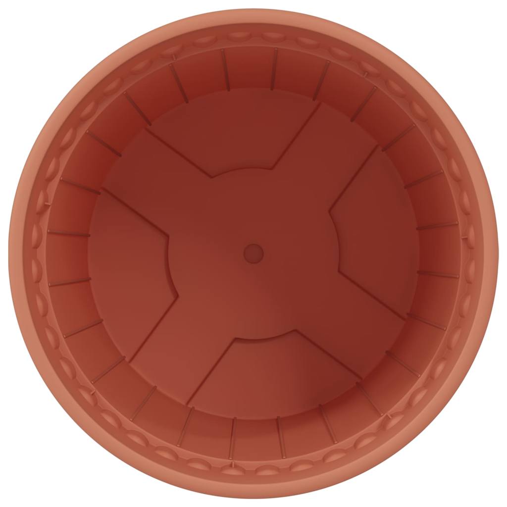 Okrugla saksija za cveće 24 pcs Crvena cigla Ø 17 x 14 cm