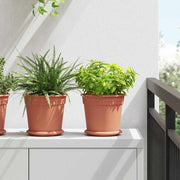 Okrugla saksija za cveće 24 pcs Crvena cigla Ø 19 x 16 cm