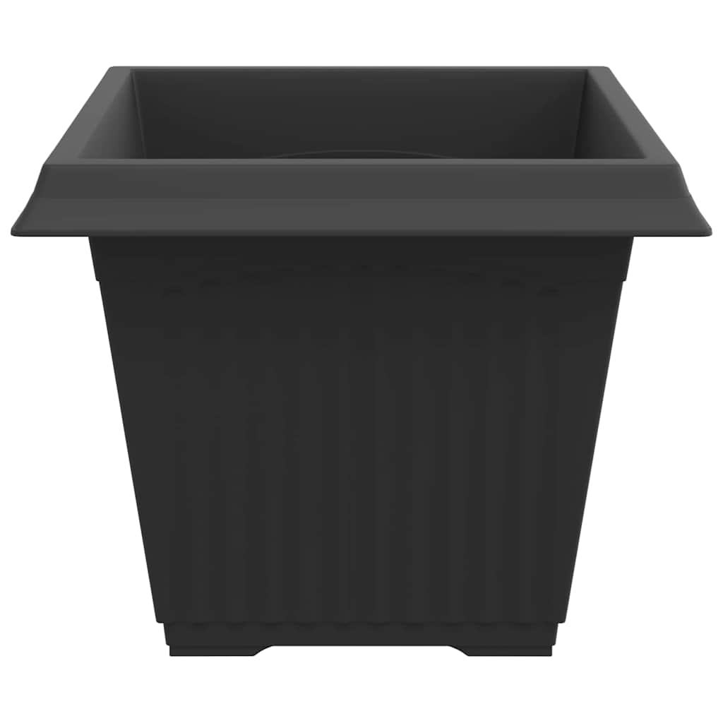 Kvadratna saksija za cvijeće 6 pcs Crna 43 x 43 x 33,5 cm