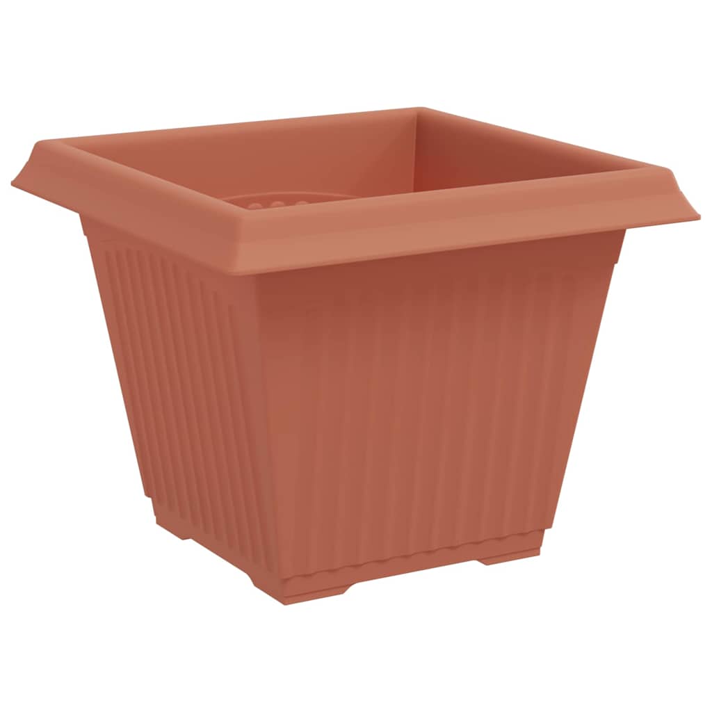 Kvadratna saksija za cvijeće 24 pcs Crvena cigla Plastika