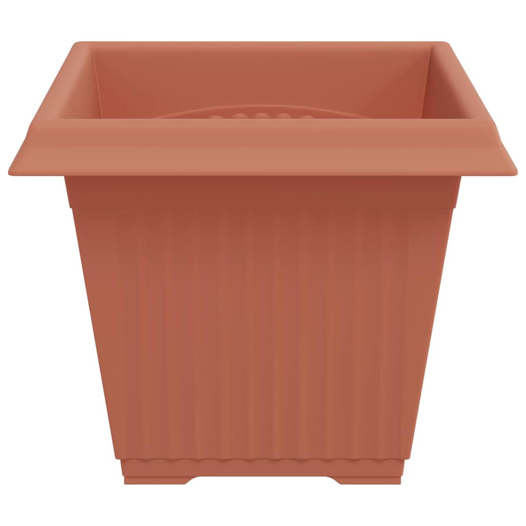 Kvadratna saksija za cvijeće 24 pcs Crvena cigla Plastika