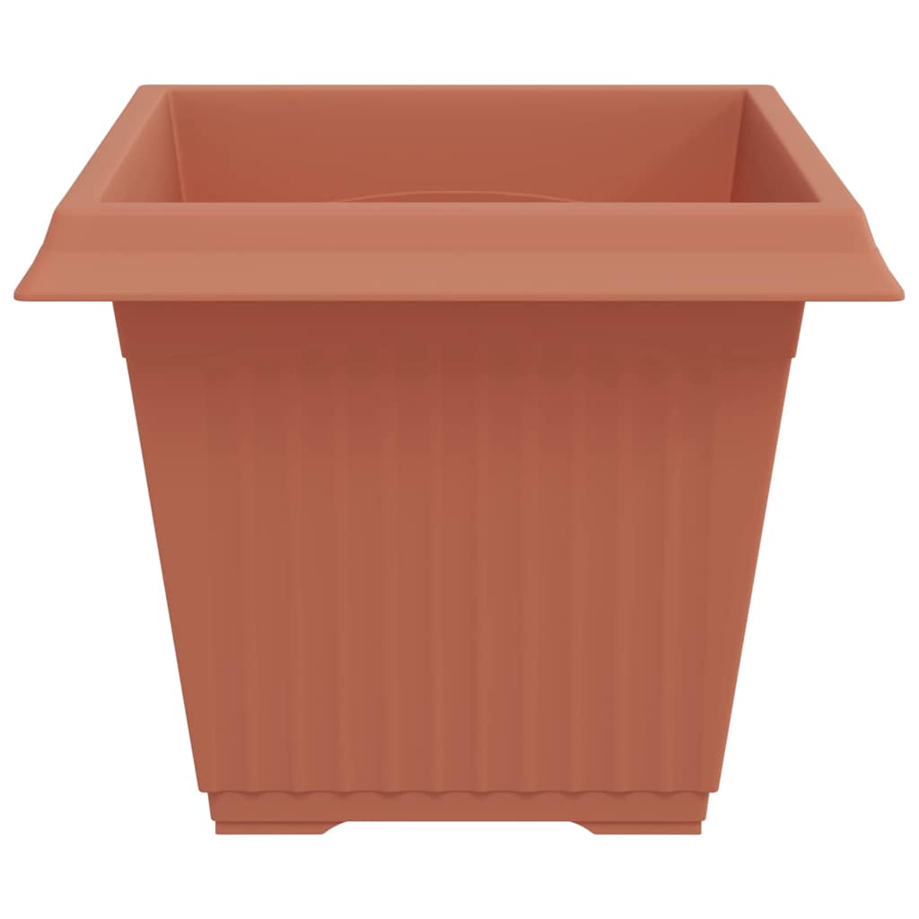 Kvadratna saksija za cvijeće 24 pcs Crvena cigla Plastika