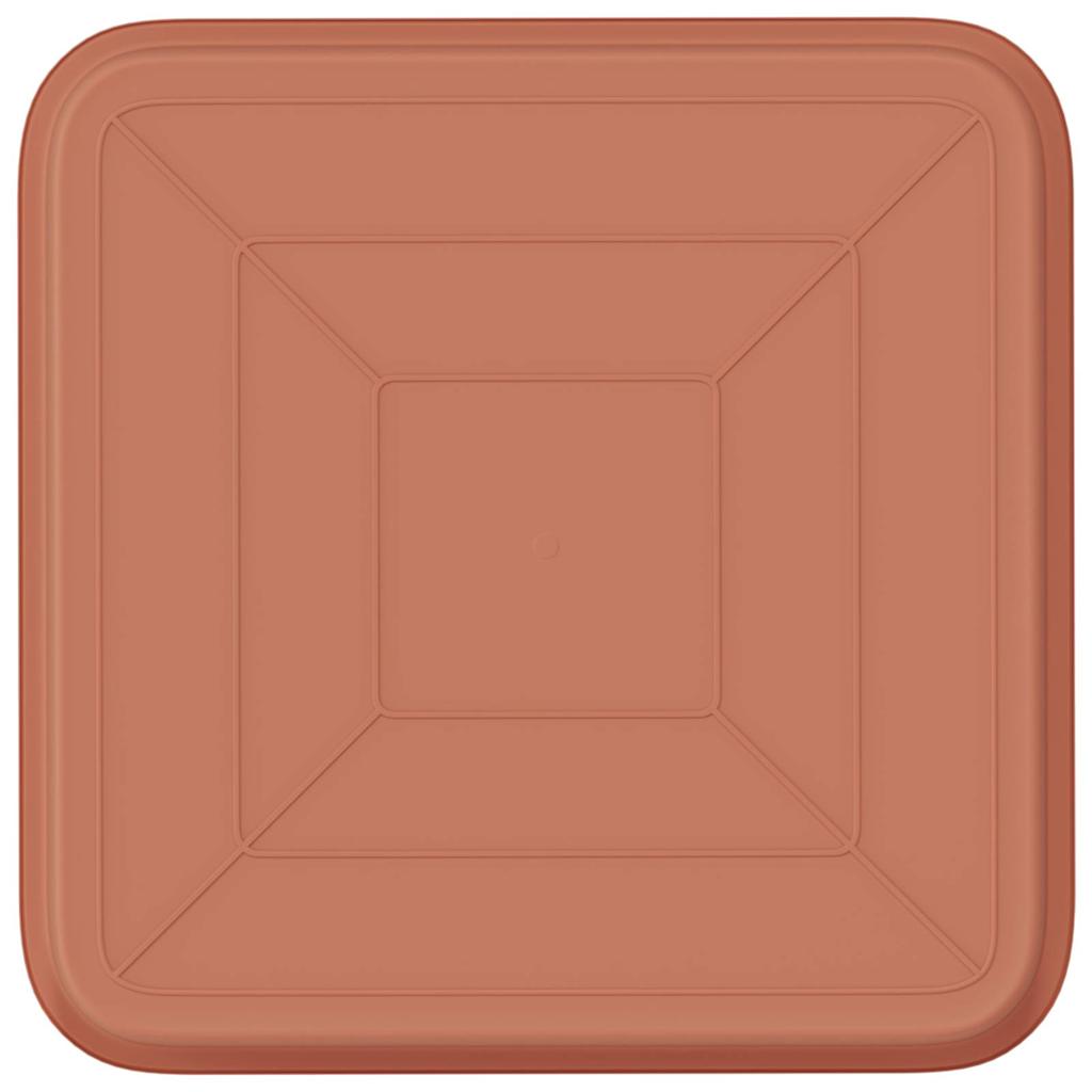 Kvadratna posuda za cvijeće 6 pcs Crvena cigla 15 x 15 x 2 cm