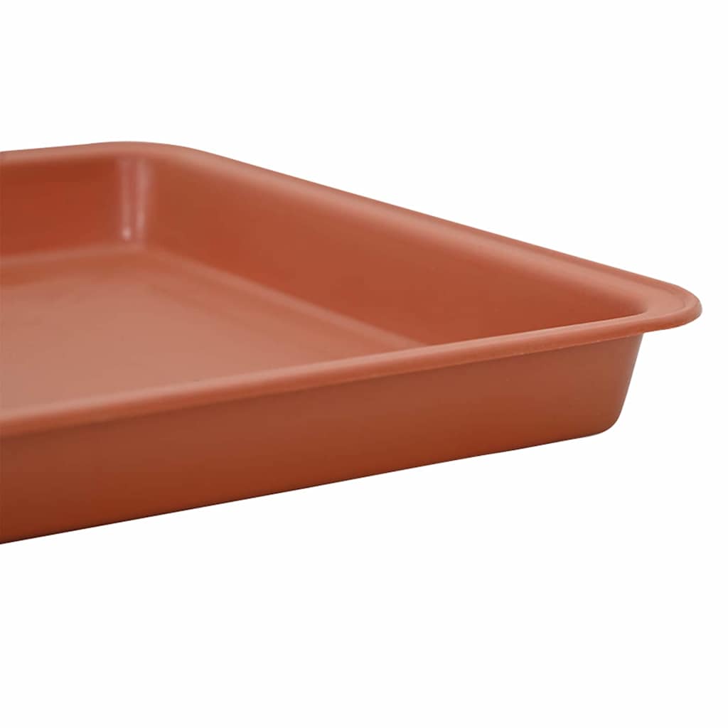 Kvadratna posuda za cvijeće 6 pcs Crvena cigla 36 x 36 x 2.5 cm