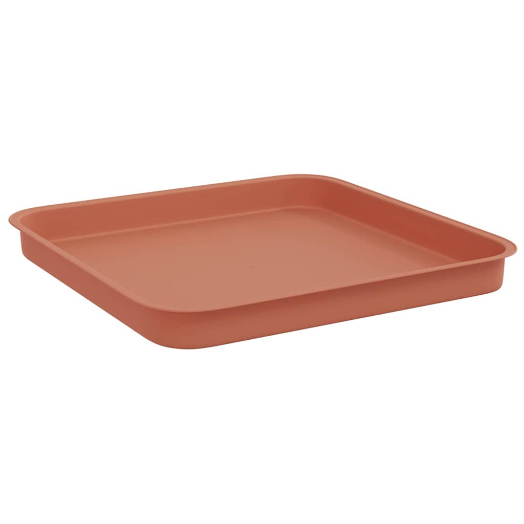 Kvadratna posuda za cvijeće 24 pcs Crvena cigla 21 x 21 x 2 cm