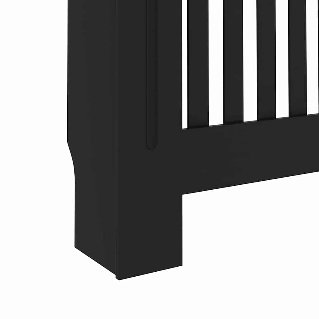 Pokrivač radijatora 2 pcs Crna 152 x 19 x 81,5 cm