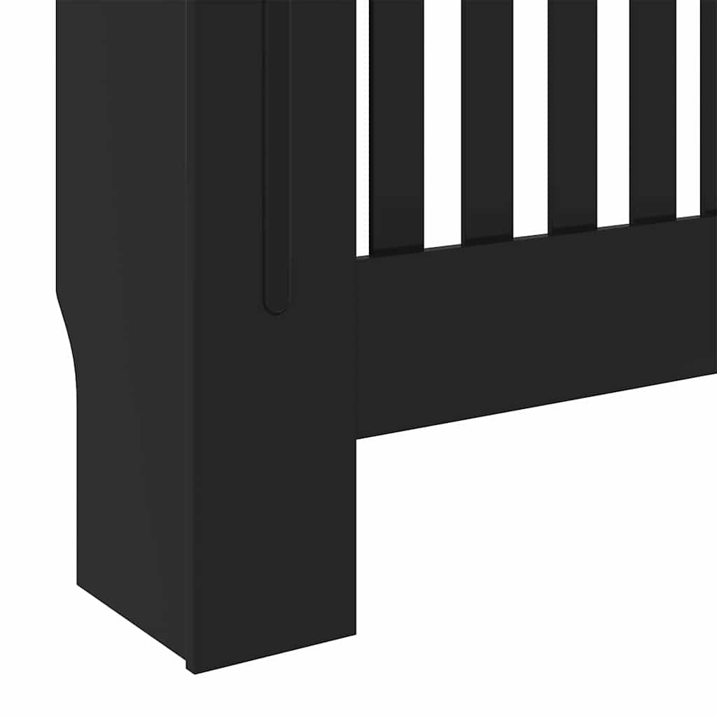 Pokrivač radijatora Crna 78 x 19 x 81,5 cm Konstruirano drvo