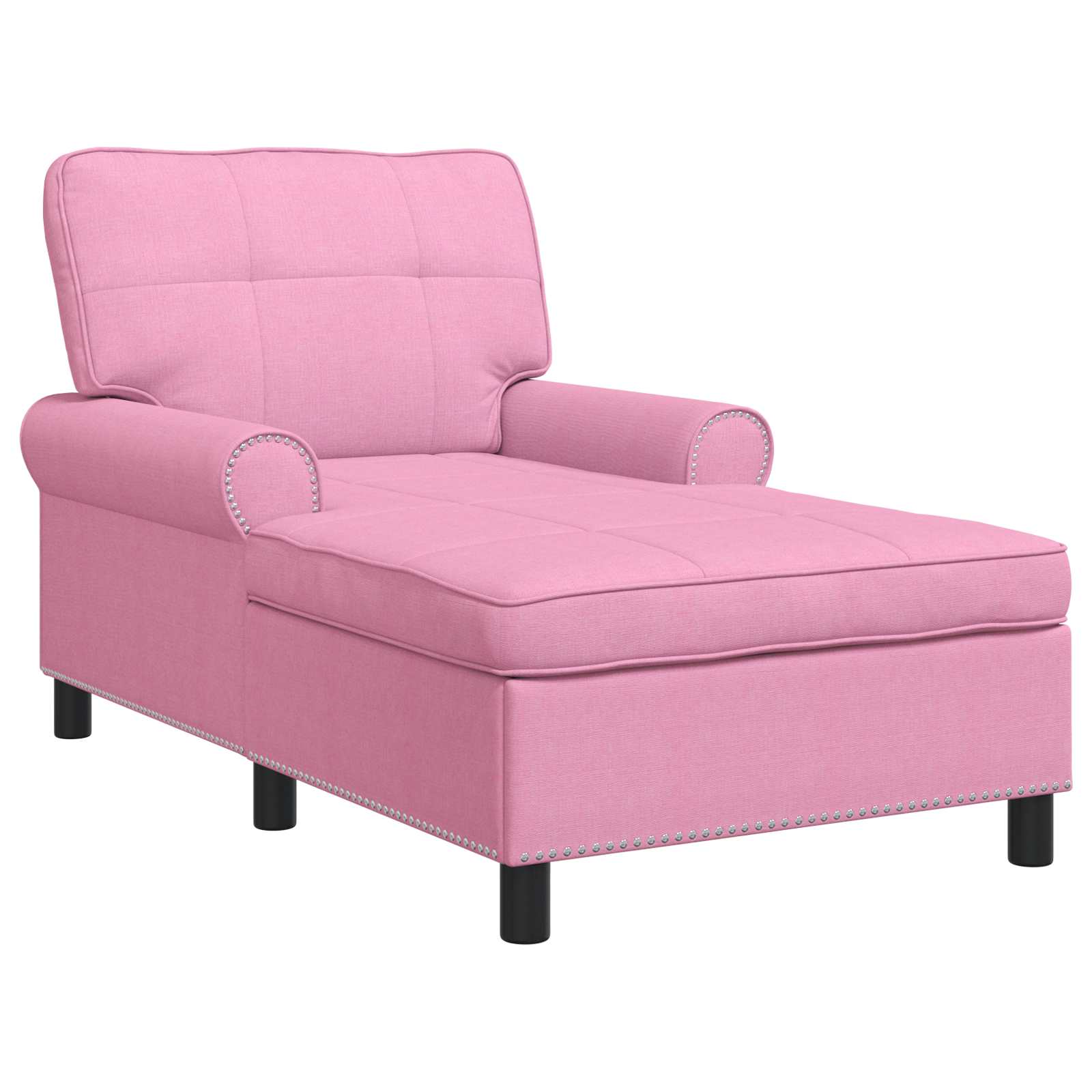 Ležaljka s jastukom Ružičasta 91 x 157 x 91 cm tkanina