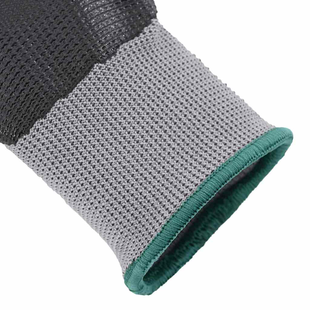 Rukavice za rad 12 pcs Siva i crna 11 / XXL Poliester