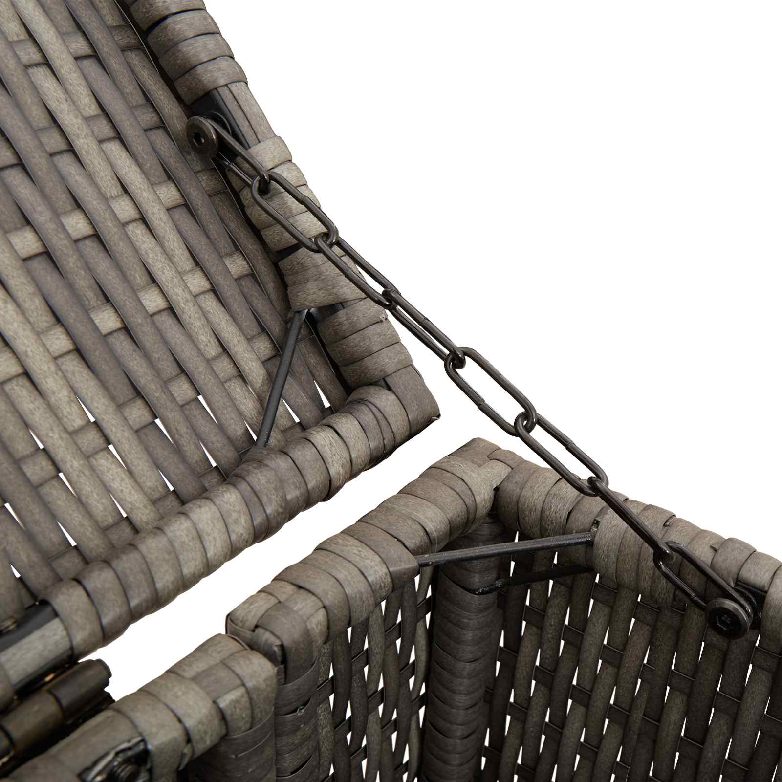 Kutija za smeće 2 pcs Siva 130 x 80 x 115 cm Polietilen