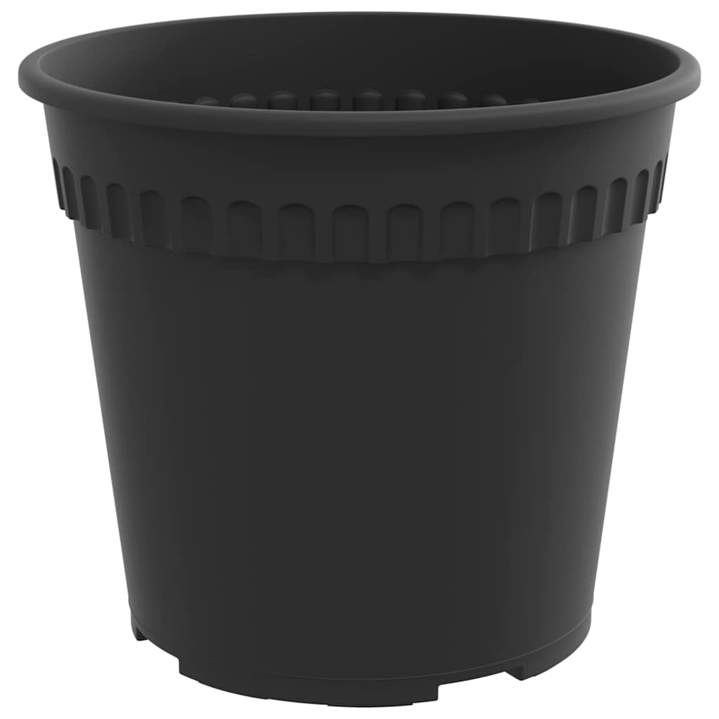 Saksije za biljke 6 pcs Crna Ø 17 x 14 cm Plastika