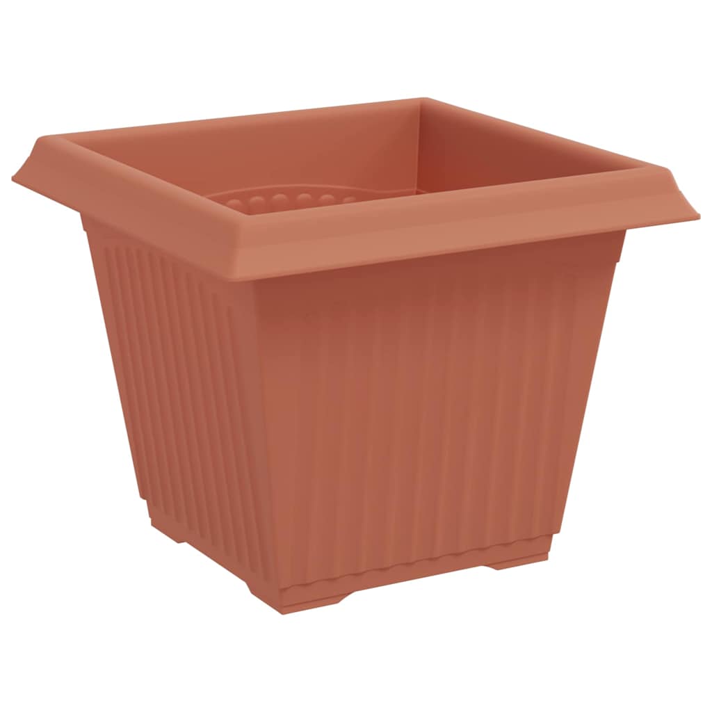 Saksije za biljke 6 pcs Crvena cigla 20 x 20 x 16 cm Plastika