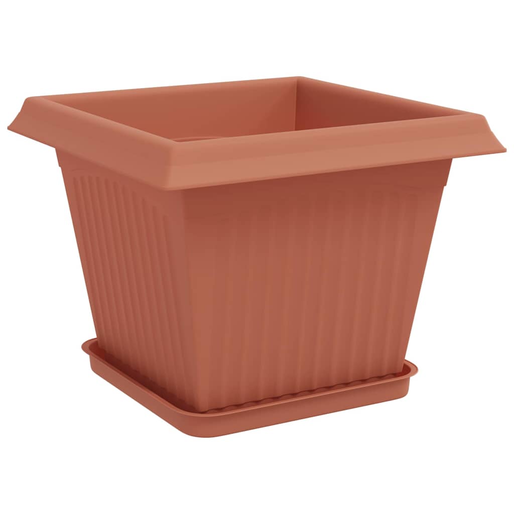Saksije za biljke 6 pcs Crvena cigla 28,5 x 28,5 x 22 cm
