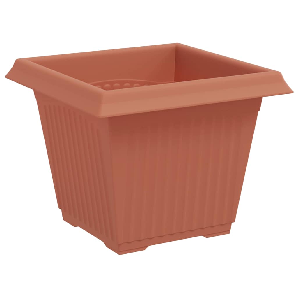 Saksije za biljke 6 pcs Crvena cigla 33 x 33 x 26 cm Plastika