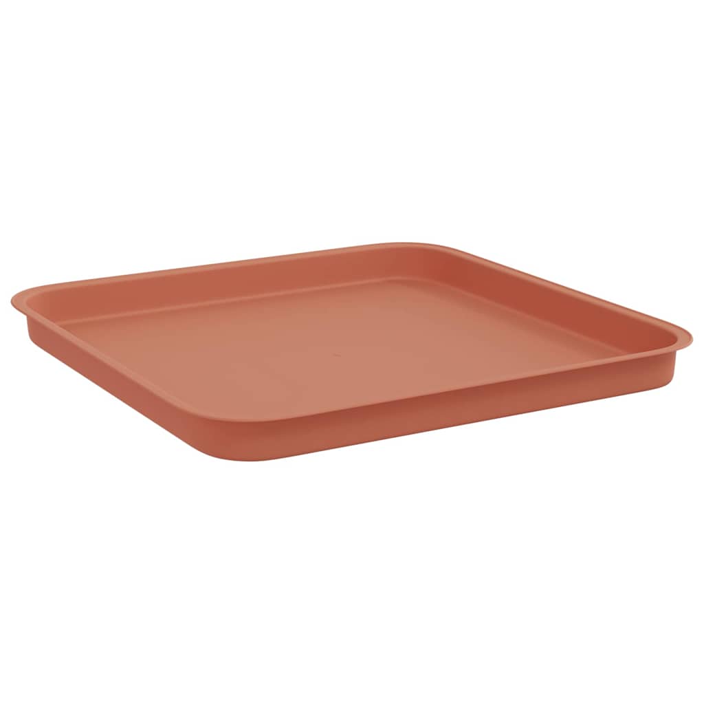 Saksije za biljke 6 pcs Crvena cigla 38 x 38 x 30 cm Plastika