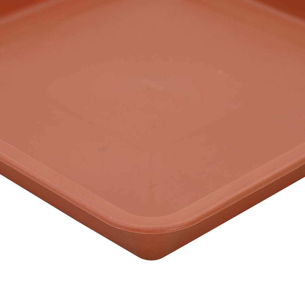 Saksije za biljke 6 pcs Crvena cigla 43 x 43 x 33,5 cm Plastika