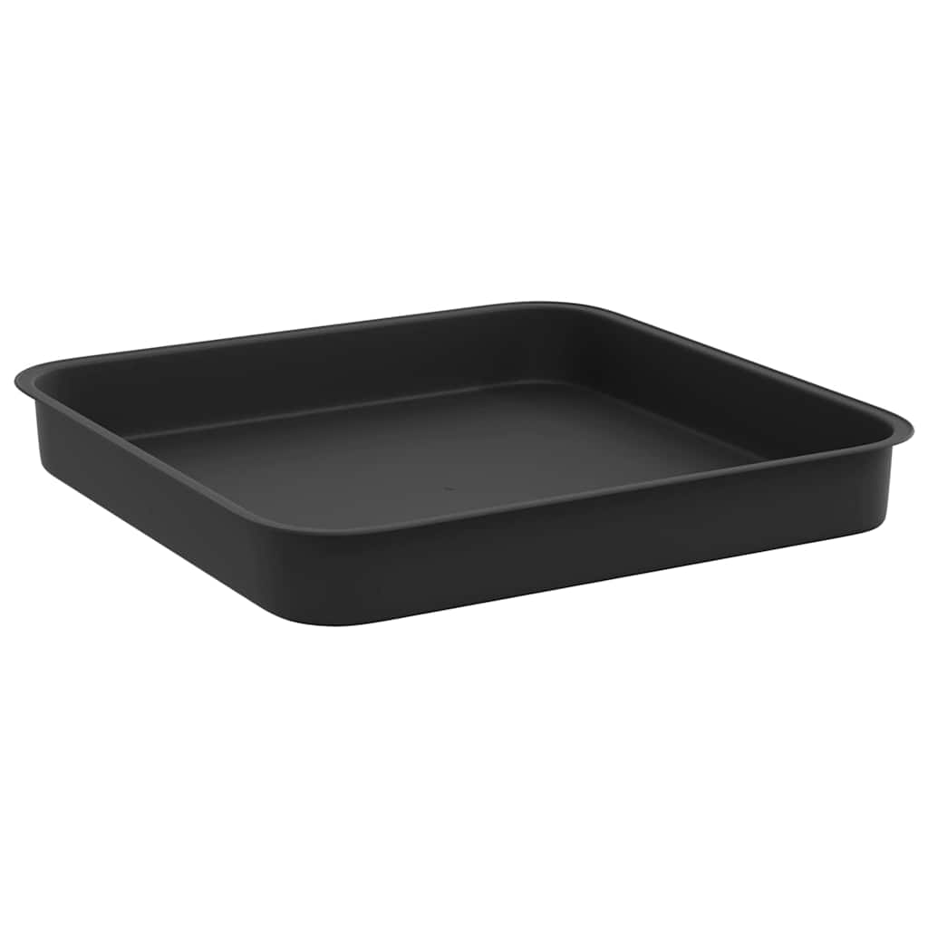 Saksije za biljke 6 pcs Crna 20 x 20 x 16 cm Plastika