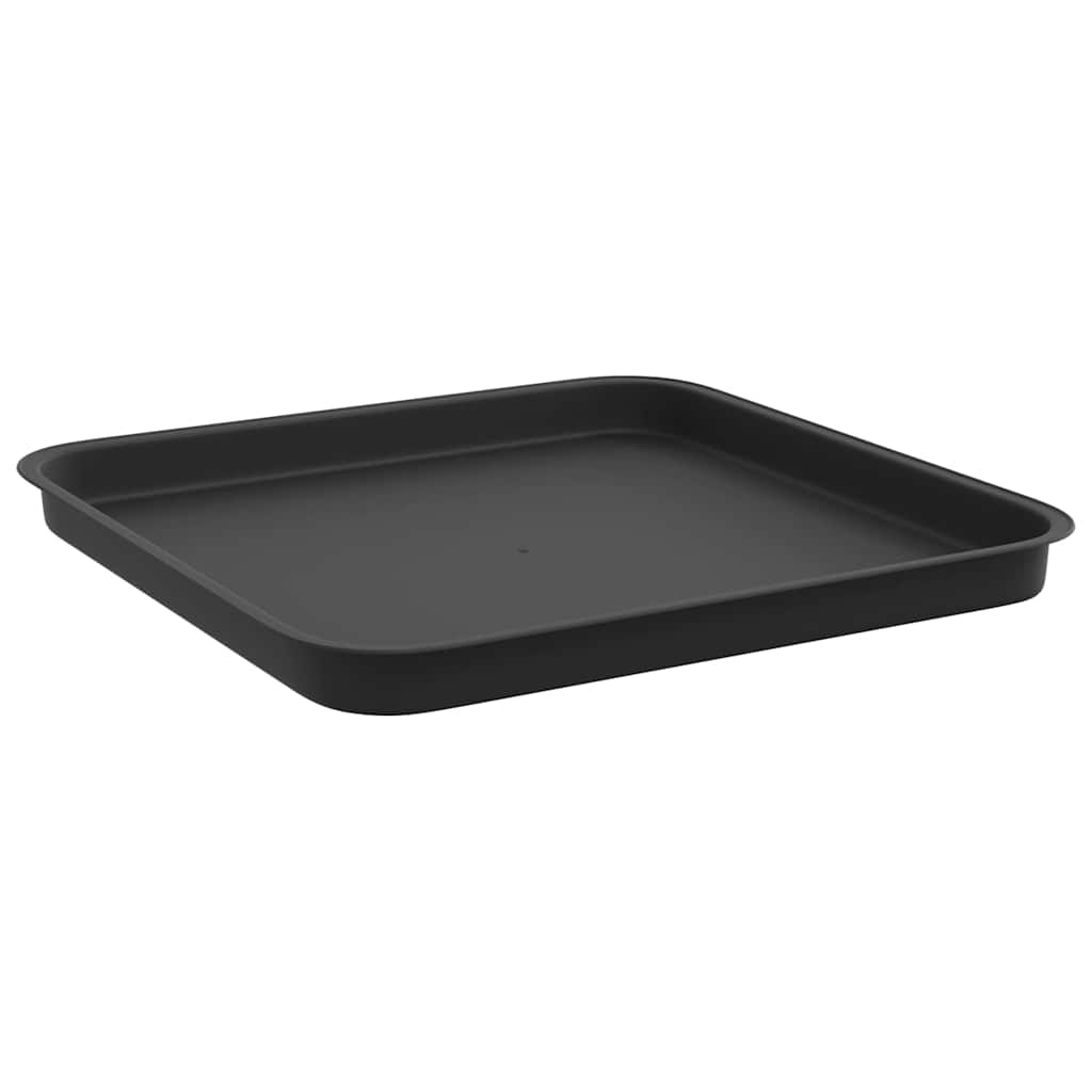 Saksije za biljke 6 pcs Crna 38 x 38 x 30 cm Plastika