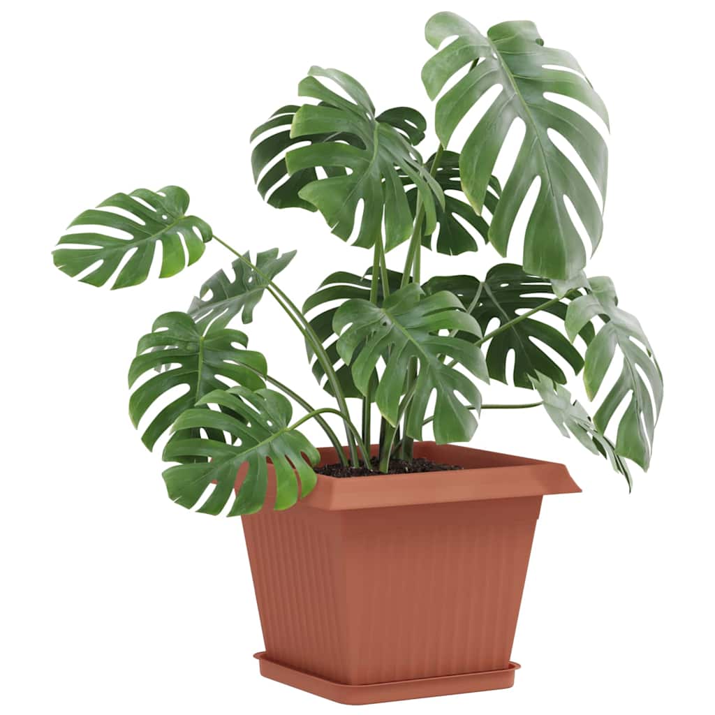 Saksije za biljke 24 pcs Crvena cigla 28,5 x 28,5 x 22 cm
