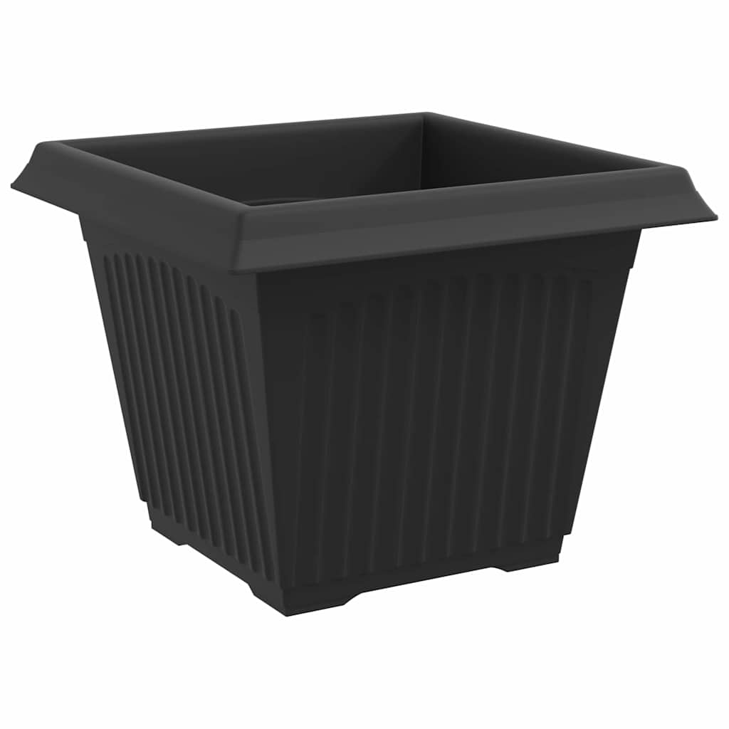 Saksije za biljke 24 pcs Crna 28,5 x 28,5 x 22 cm Plastika