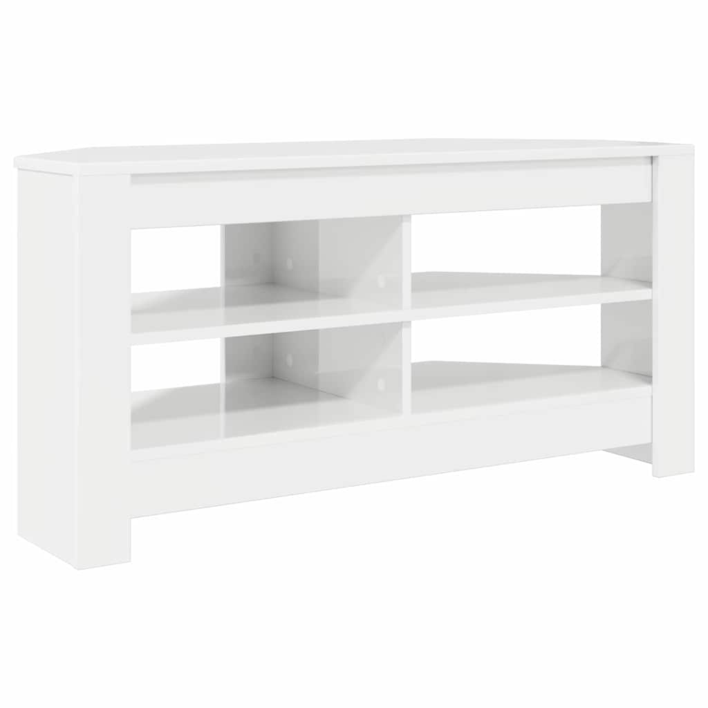 KutuskiTVormar Visoki sjaj bijela 102 x 40,5 x 45 cm