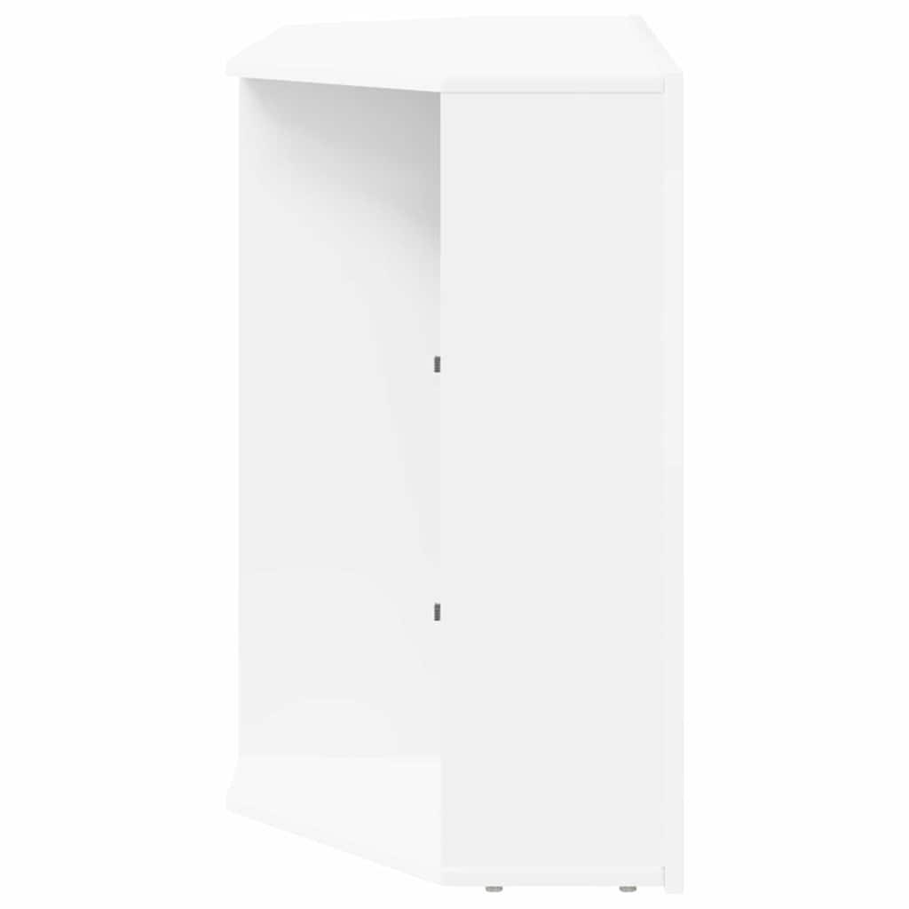 Kotni LED TV ormar Zidne Bijelo 100x40x68cm Konstruirano drvo