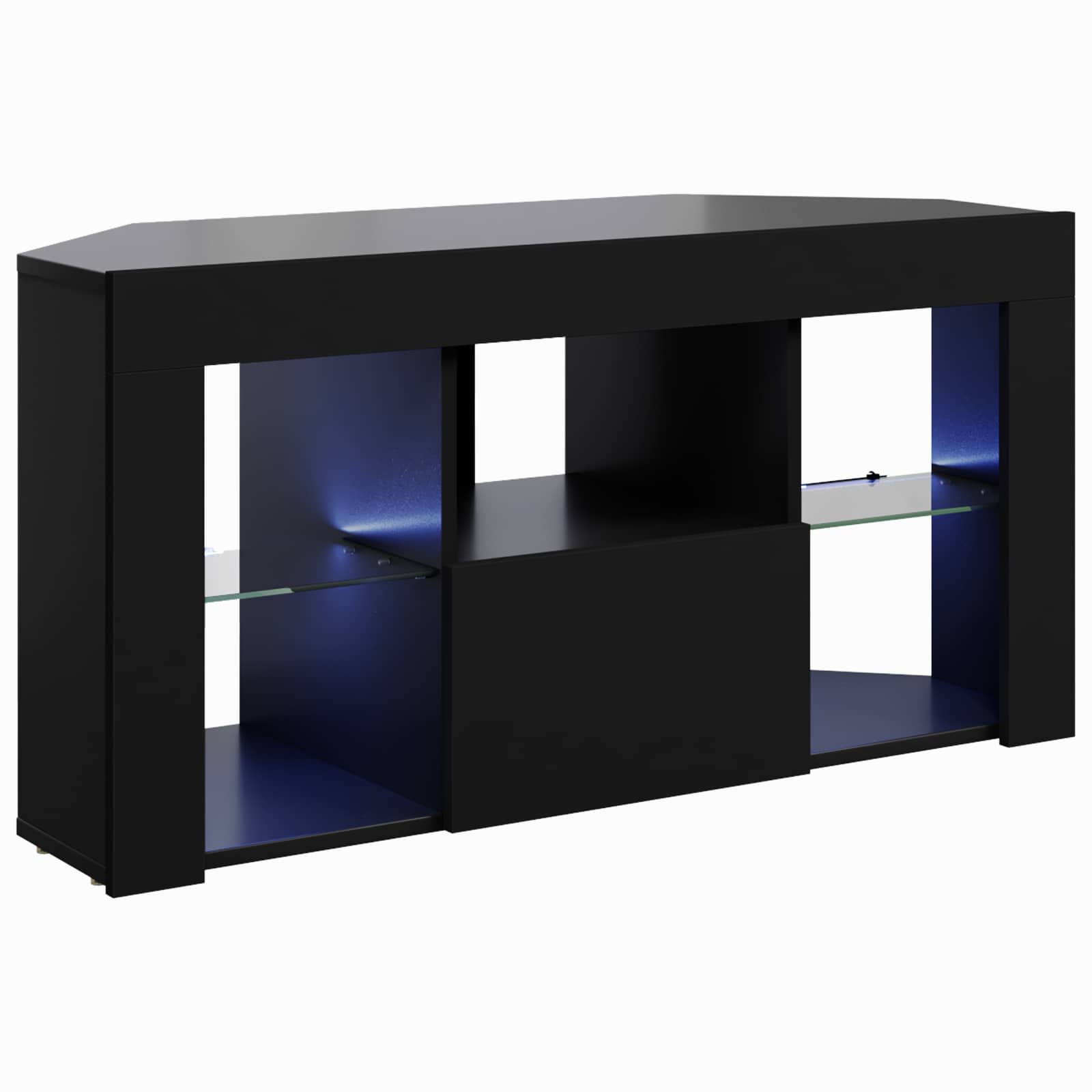 Kotni LED TV ormar Crna 100 x 40 x 50 cm Konstruirano drvo
