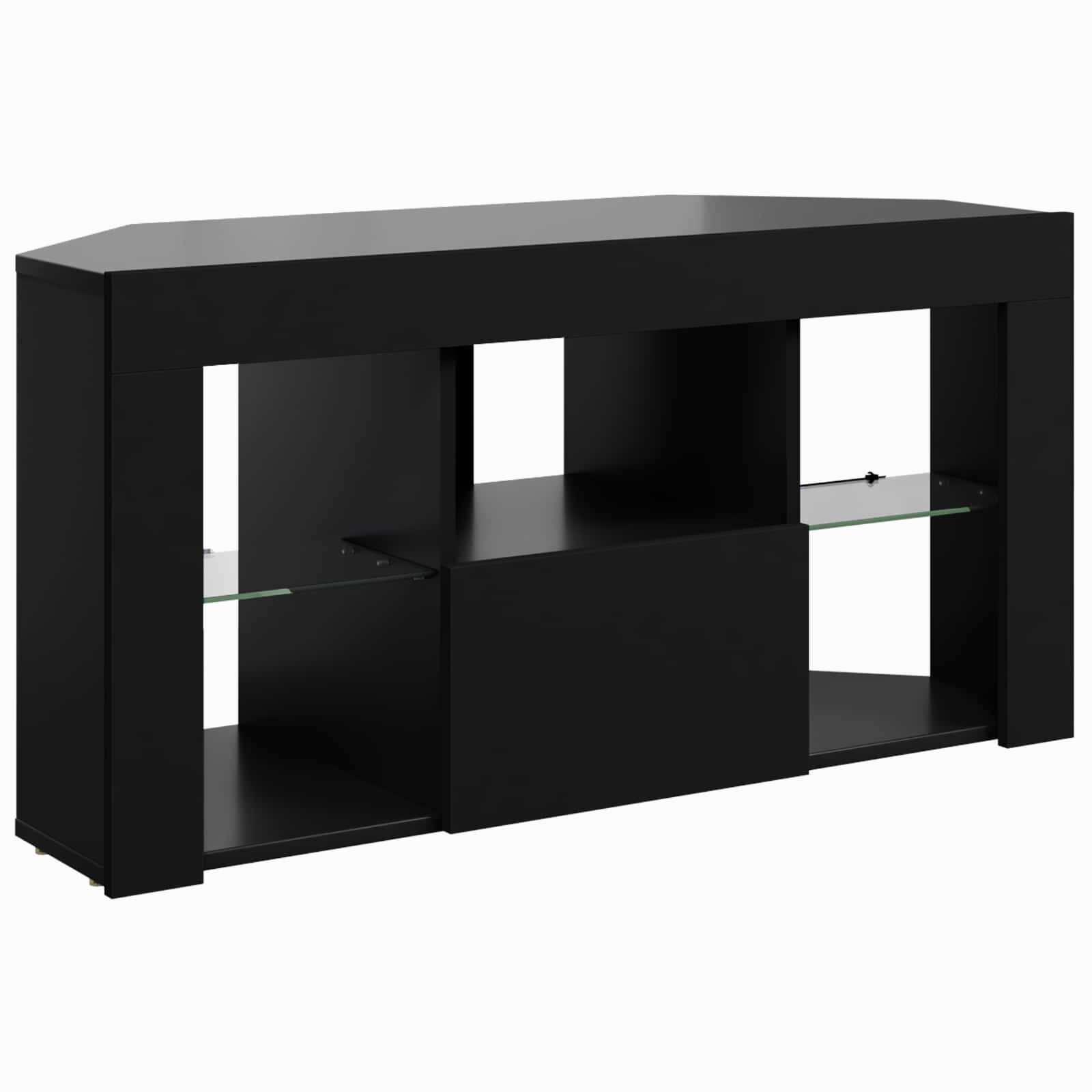 Kotni LED TV ormar Crna 100 x 40 x 50 cm Konstruirano drvo