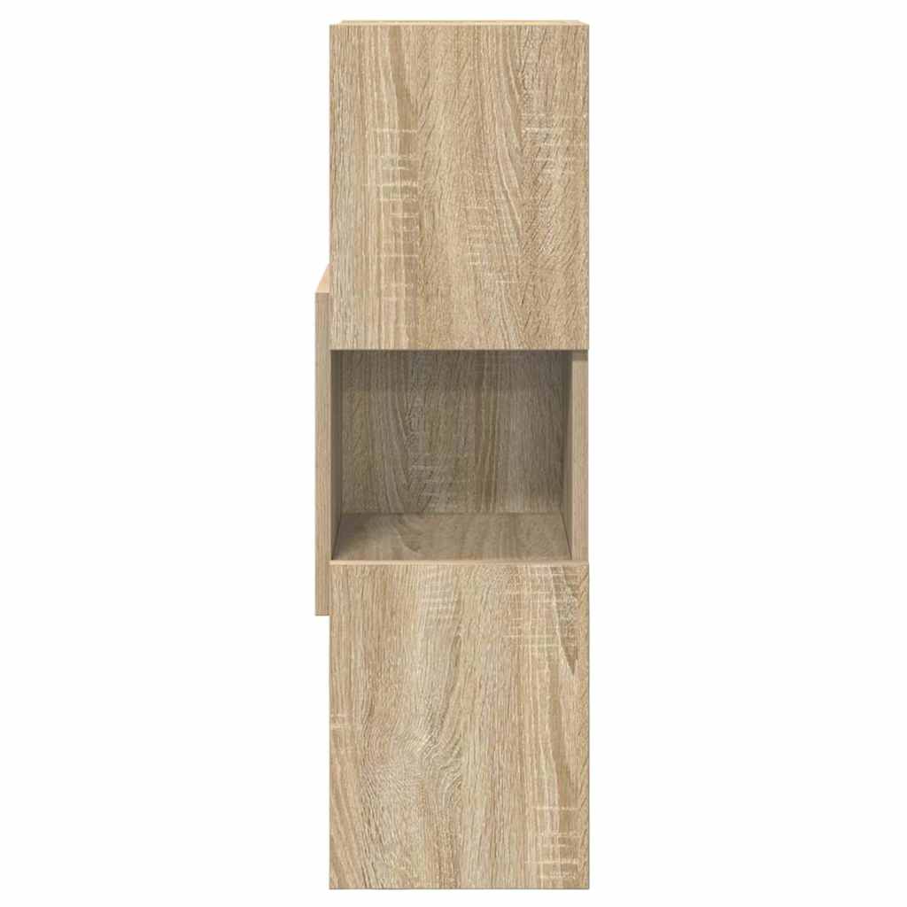 Kutni ormarić Sonoma hrast 25,5x25x80cm Konstruirano drvo