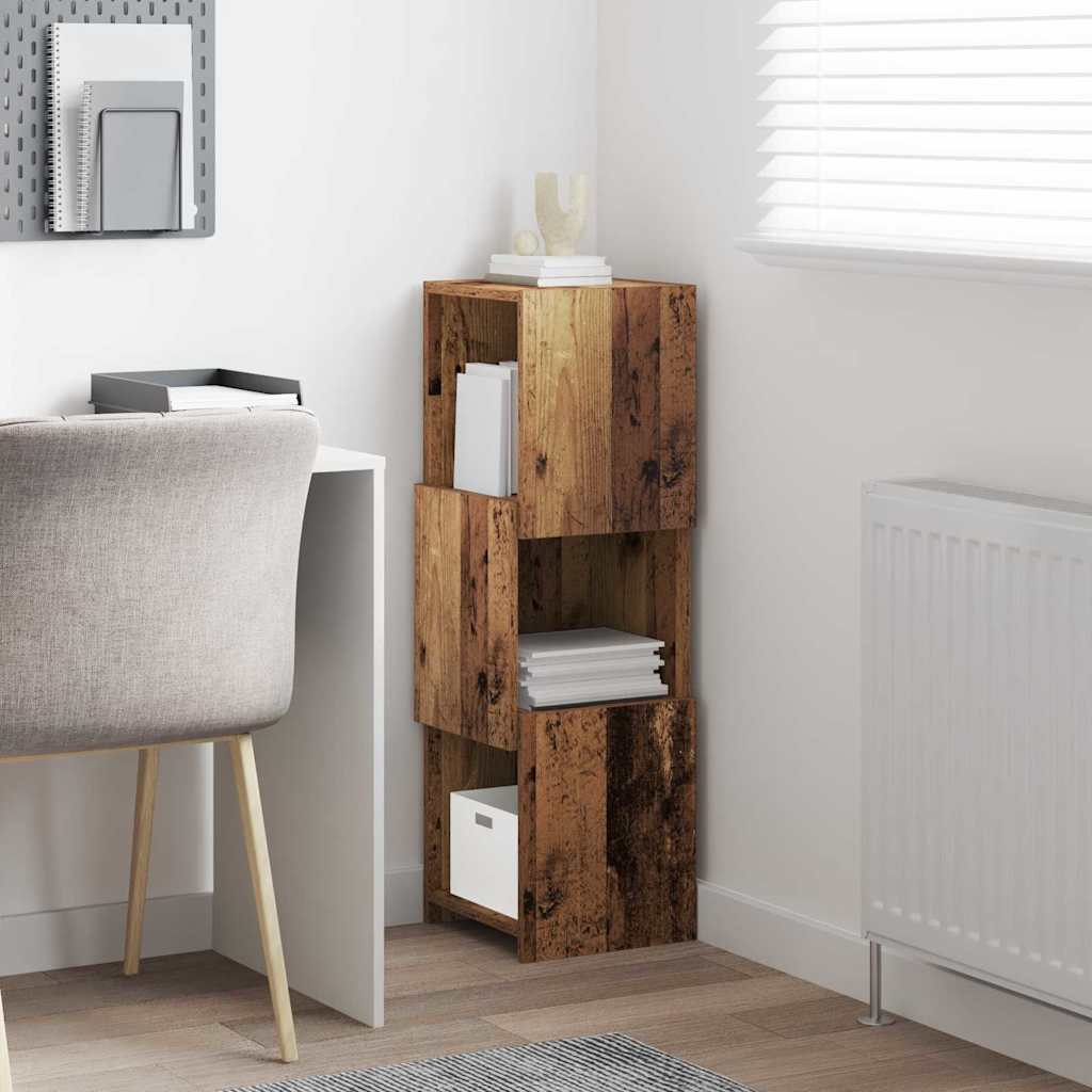 Kutni ormarić Staro drvo 30,5x30x95cm Konstruirano drvo