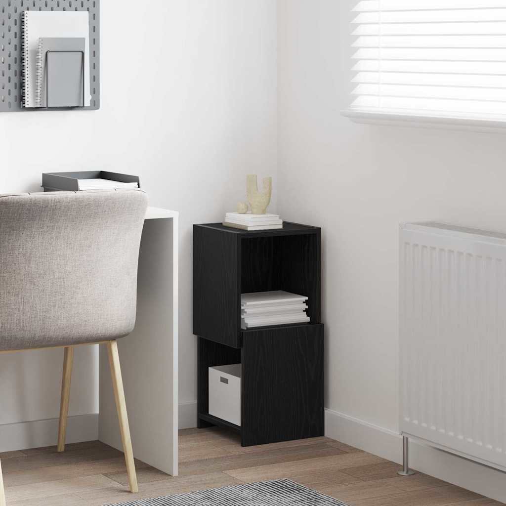 Kutni ormarić Crni hrast 30,5x30x65cm Konstruirano drvo