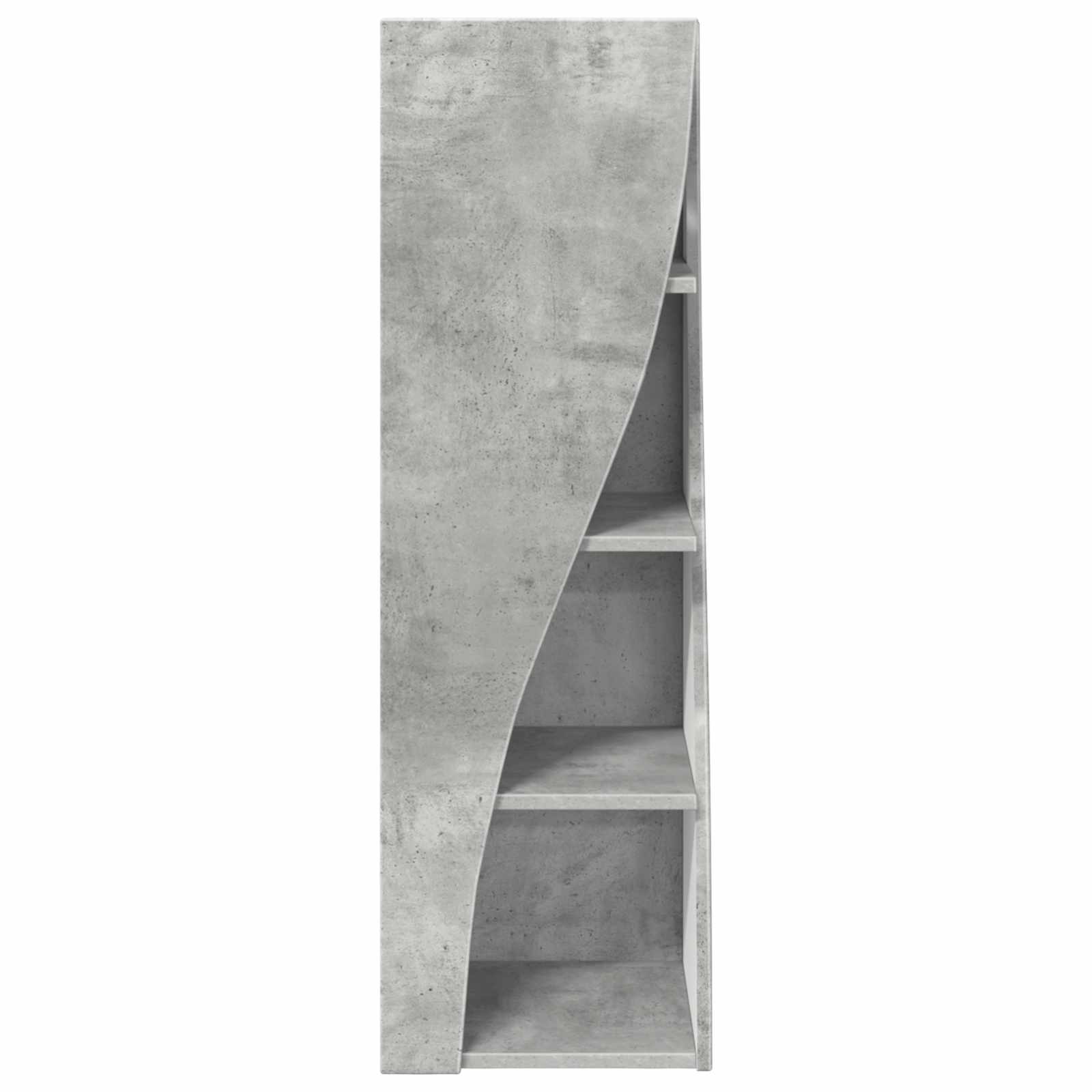 Kutni ormarić Betonski sivi 32x32x102cm Konstruirano drvo