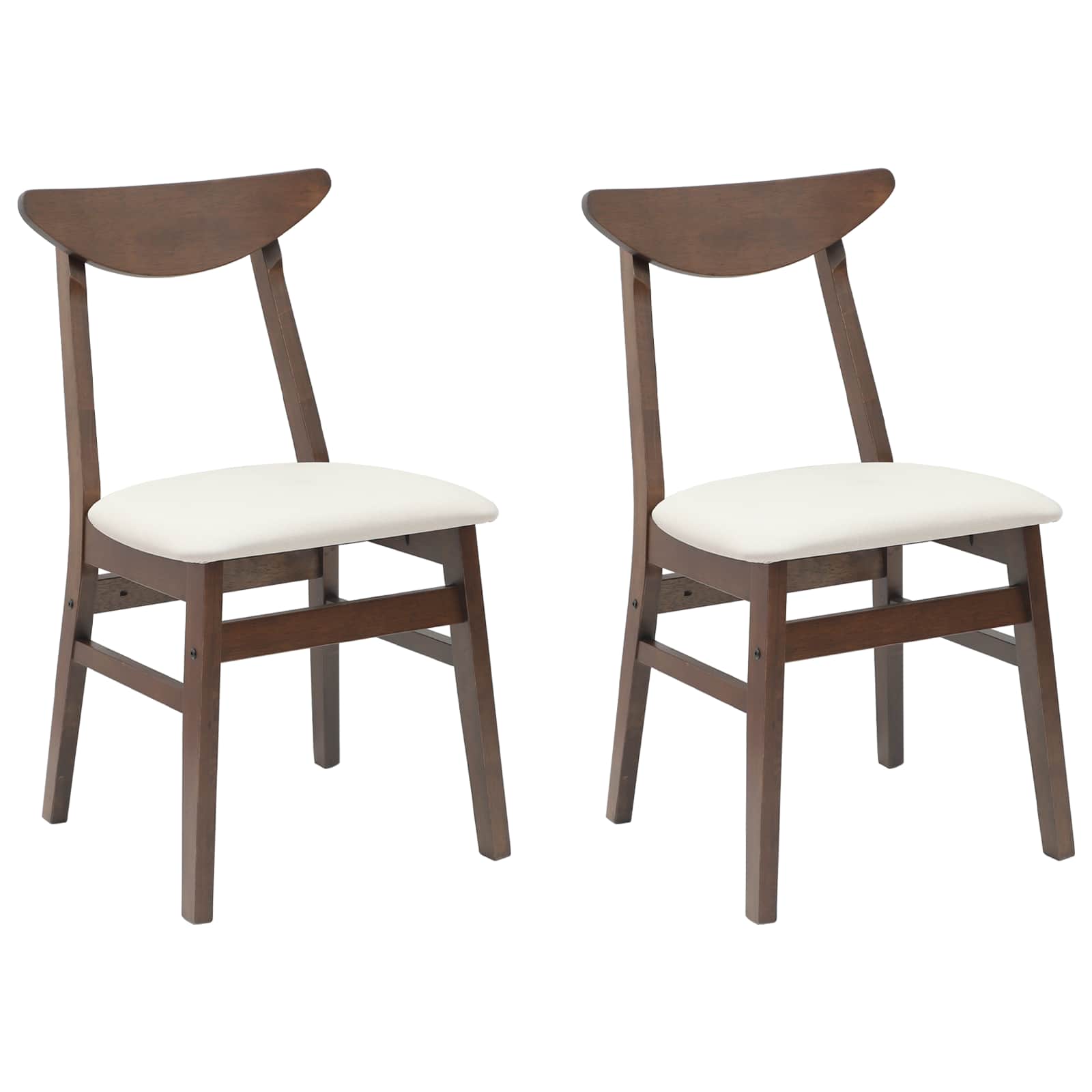 Trpezarijske stolice 2 pcs Svijetlosmeđa 42 x 47.5 x 81 cm