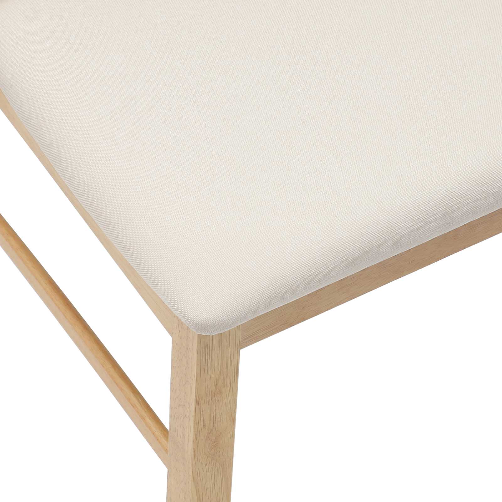 Trpezarijske stolice 2 pcs Prirodna 43 x 54 x 89 cm