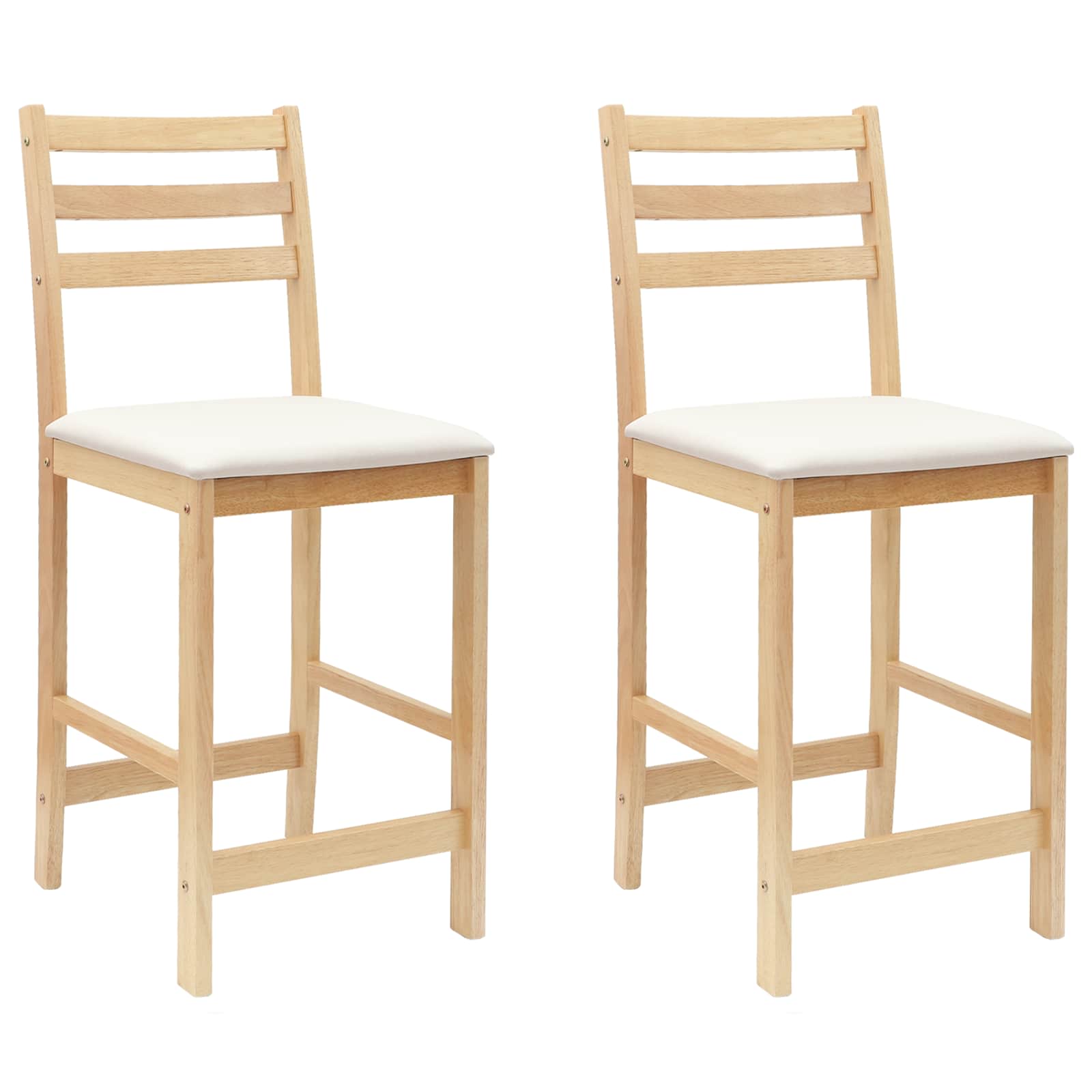 Trpezarijske stolice 2 pcs Prirodna 40 x 47,5 x 99,5 cm
