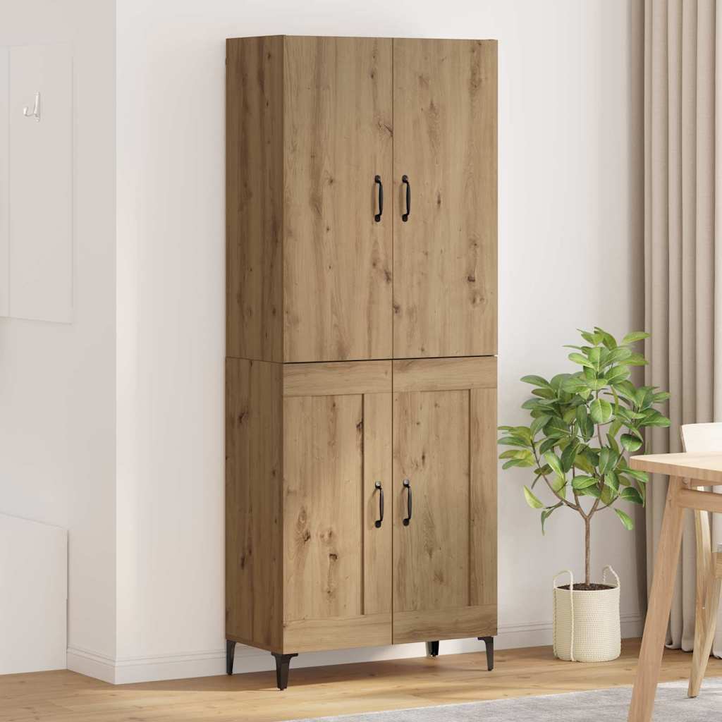 Highboard Umjetnički hrast 69,5 x 34 x 180 cm Konstruirano drvo