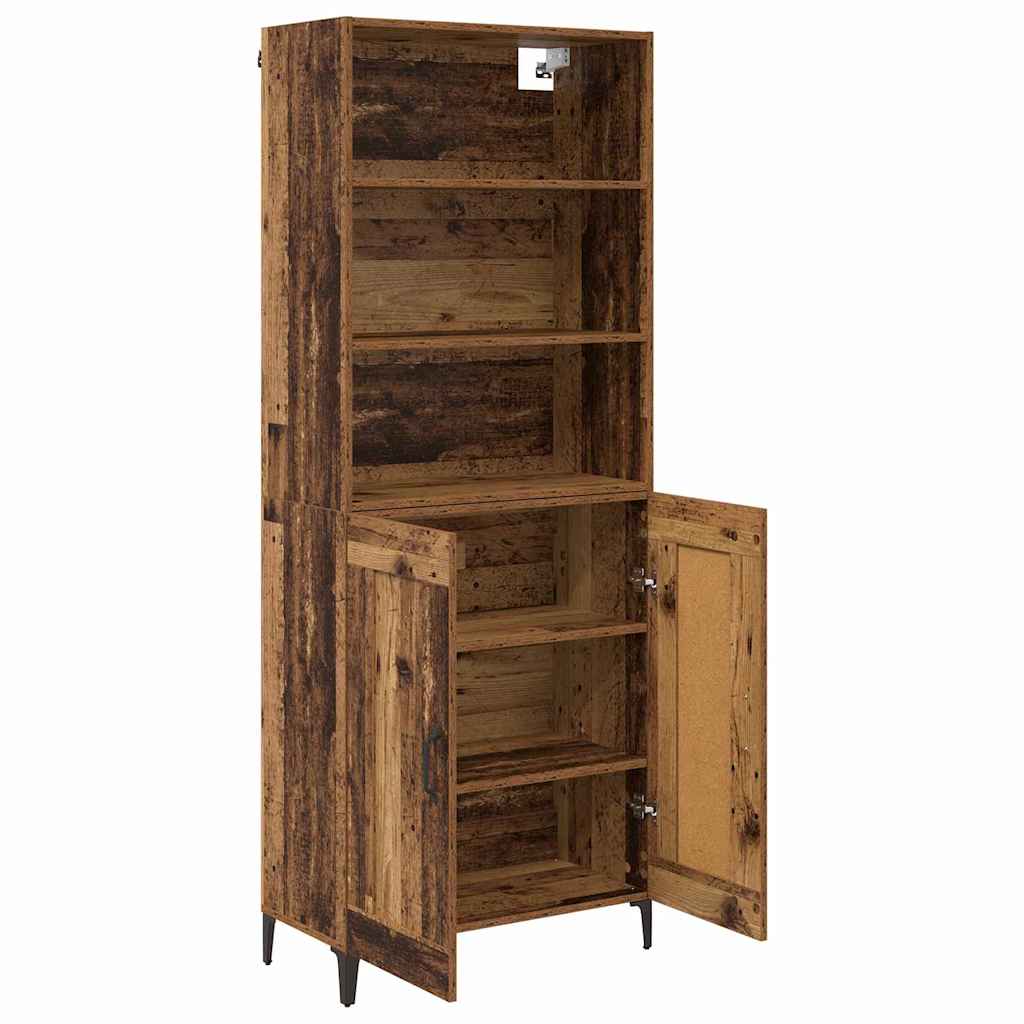 Highboard 2 pcs Staro drvo Konstruirano drvo