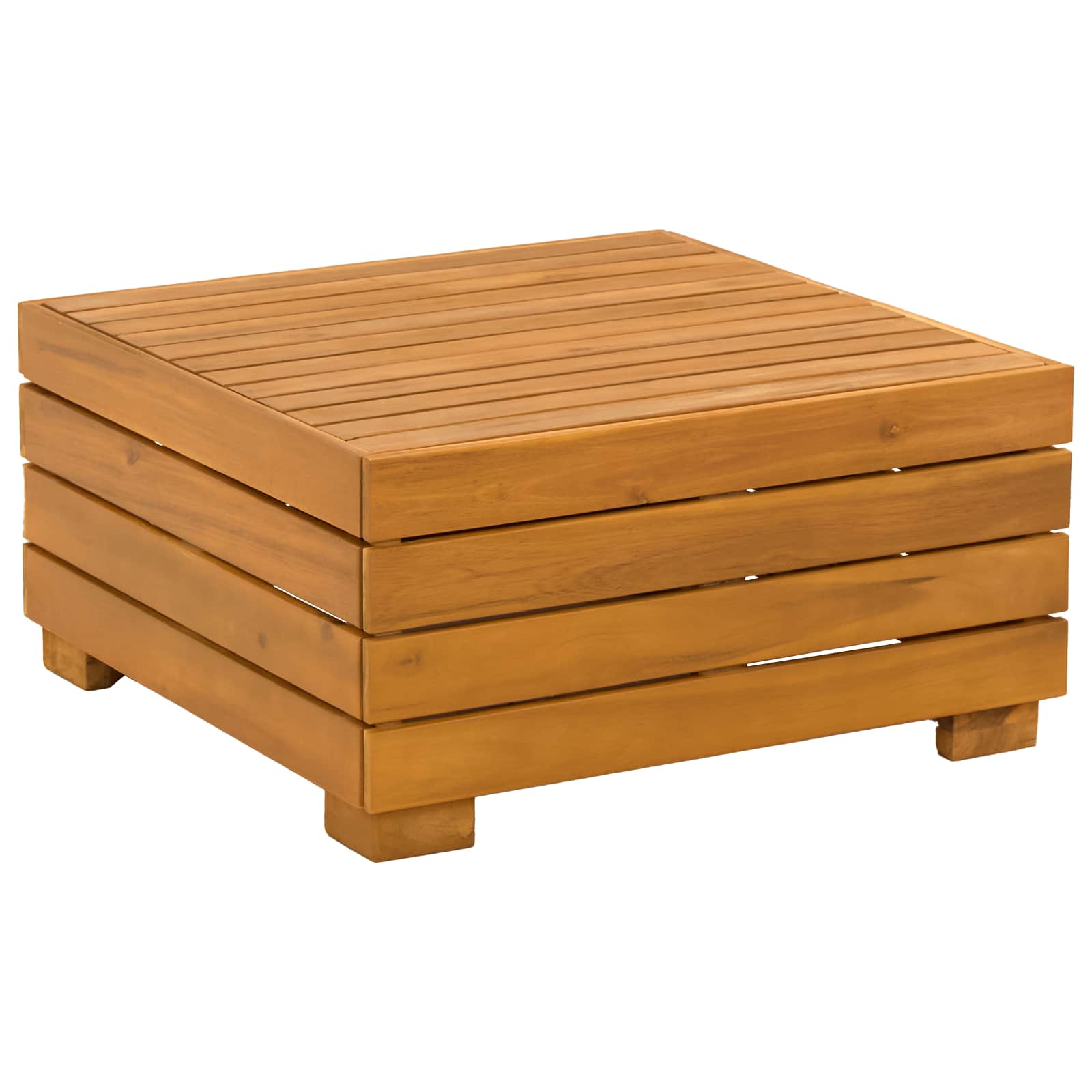 Set vanjskih sofa s jastukom 4 Komad Smeđa Čvrsto drvo akacije