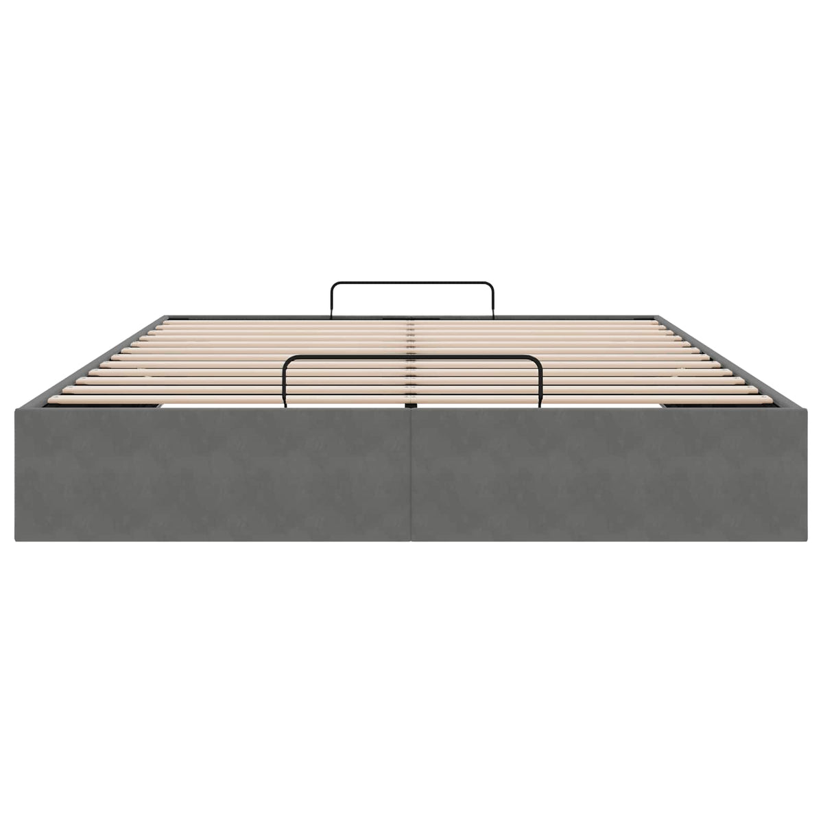 Otomanski krevet Tamnosiva 153 x 203 cm Baršun