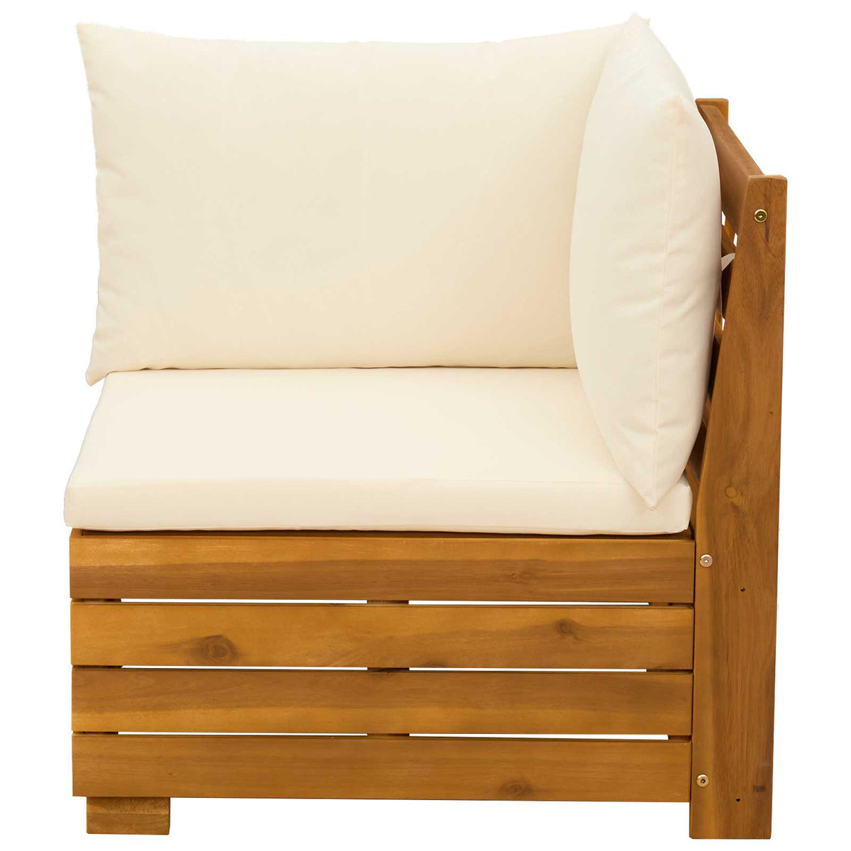 Set lounge namještaja za vrt 2 kom. Čvrsto drvo akacije Smeđa