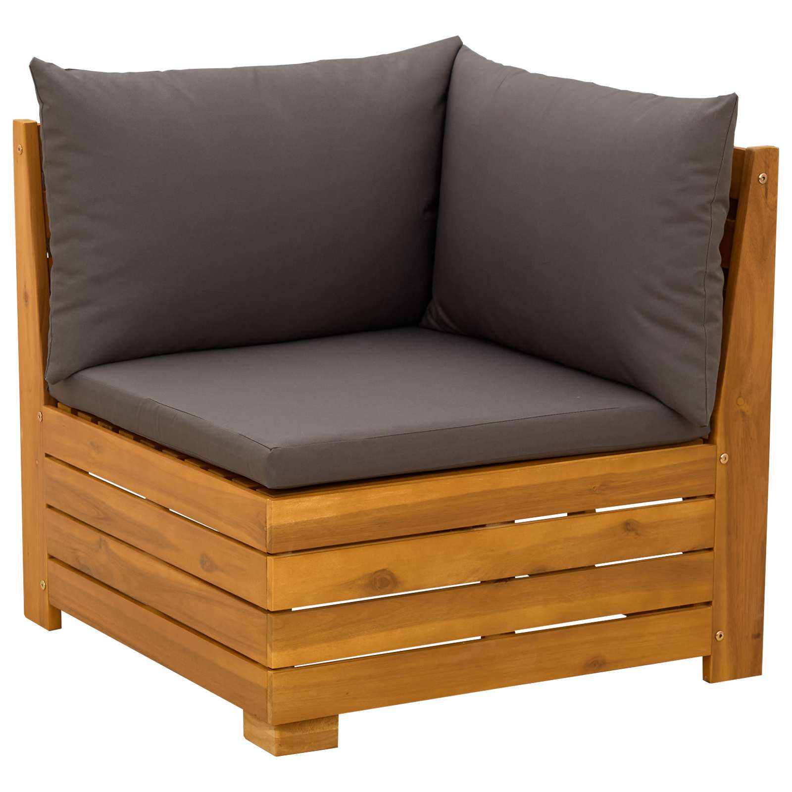 Set lounge namještaja za vrt 2 Komad Smeđa Čvrsto drvo akacije