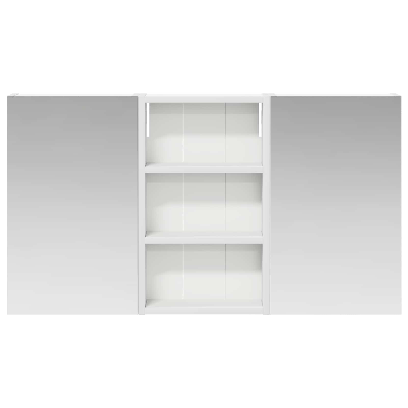Set ormarića za kupaonicu S LED lampica 3 pcs 90 x 10,5 x 50 cm
