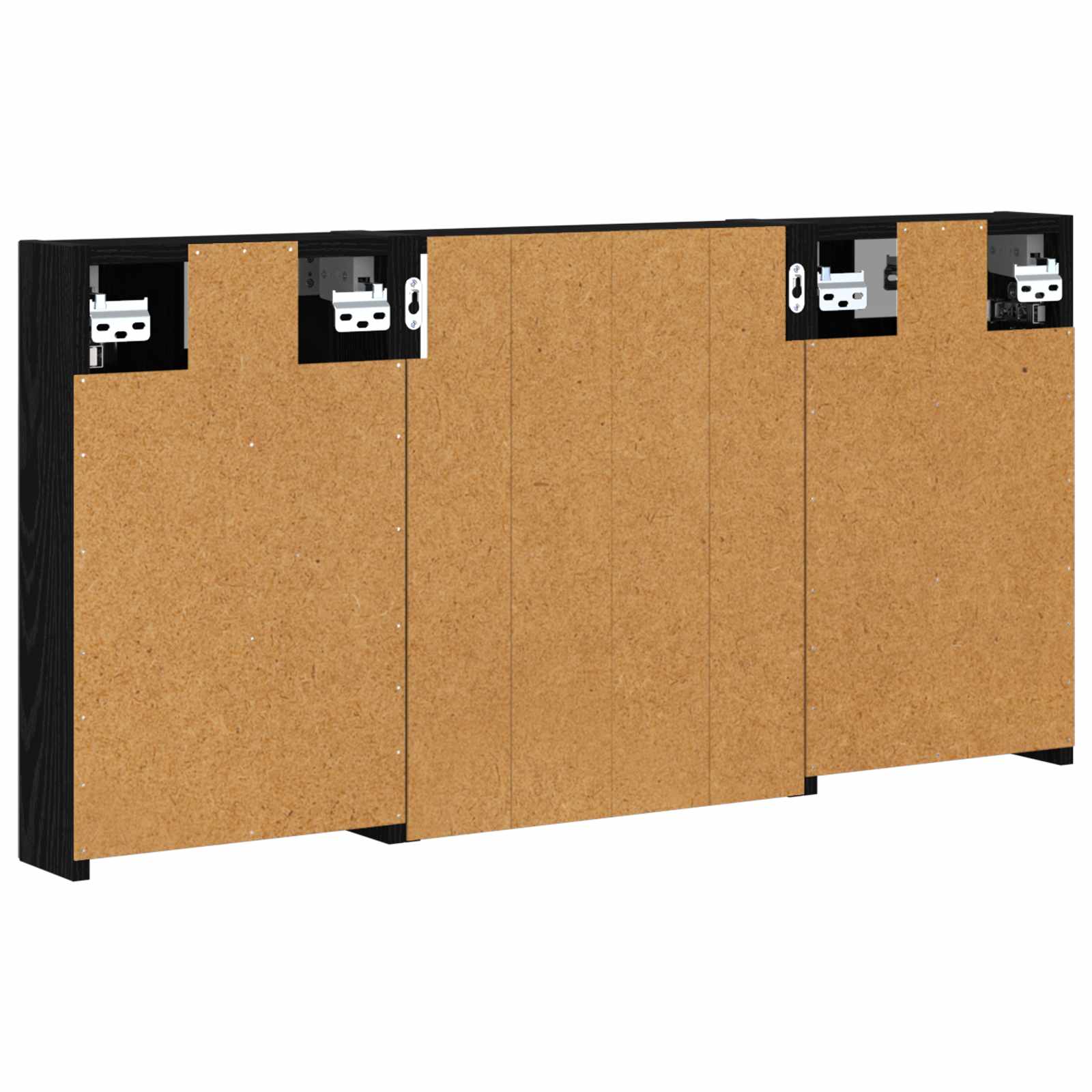 Set ormarića za kupaonicu s policom 3 pcs 100 x 10,5 x 50 cm