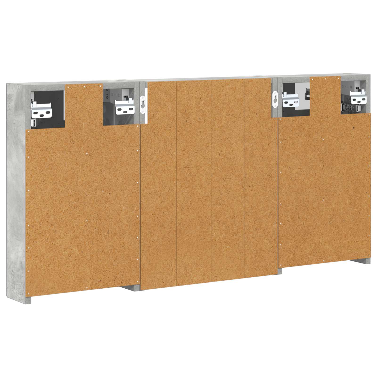 Set ormarića za kupaonicu s policom 3 pcs 100 x 10,5 x 50 cm