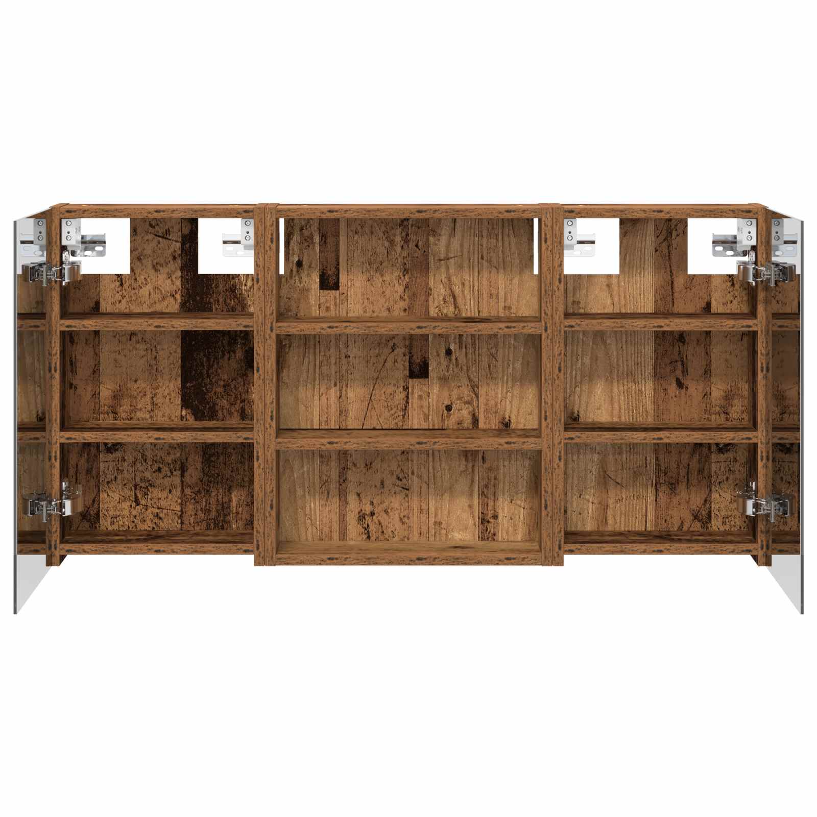 Set ormarića za kupaonicu s policom 3 pcs 100 x 10,5 x 50 cm