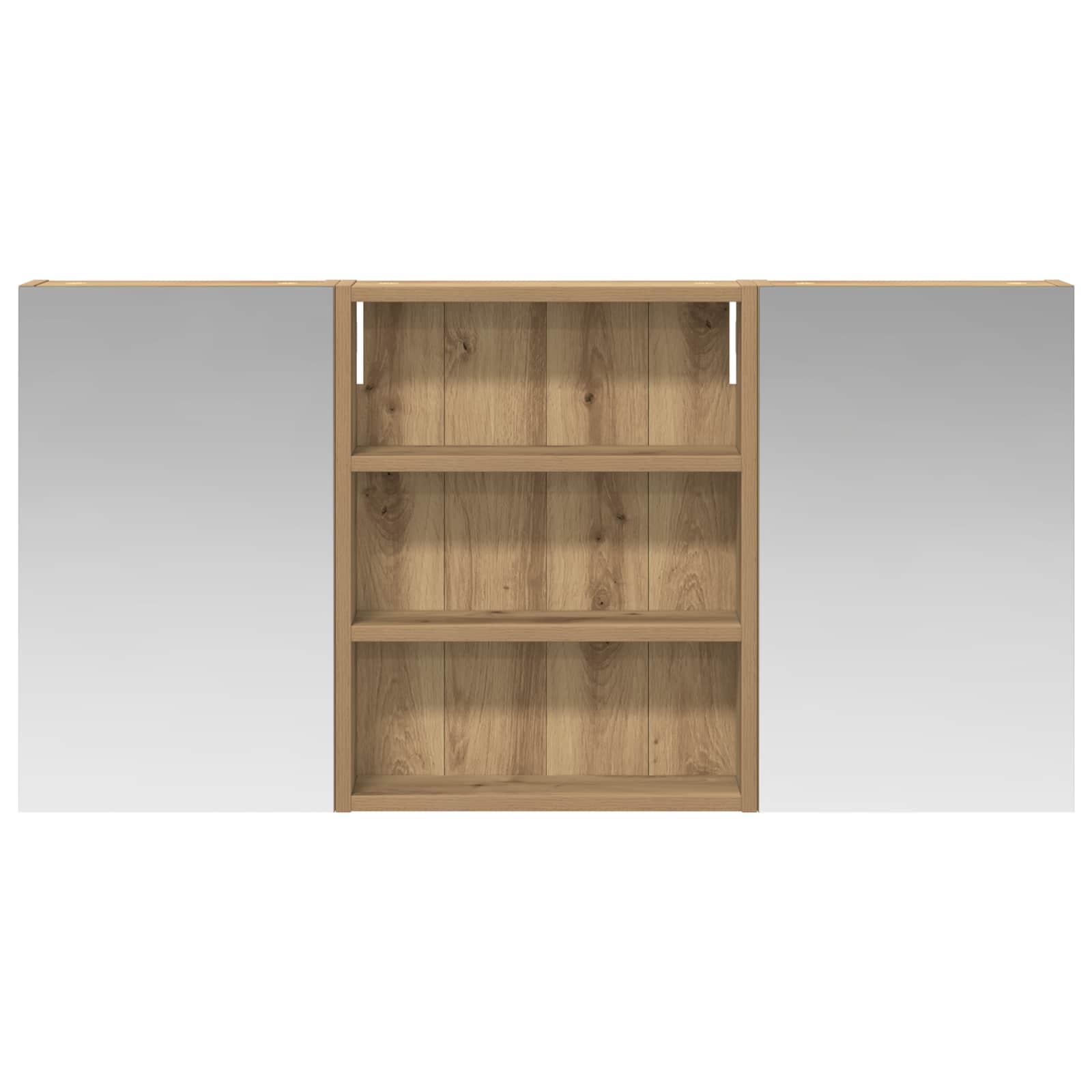 Set ormarića za kupaonicu s policom 3 pcs 100 x 10,5 x 50 cm