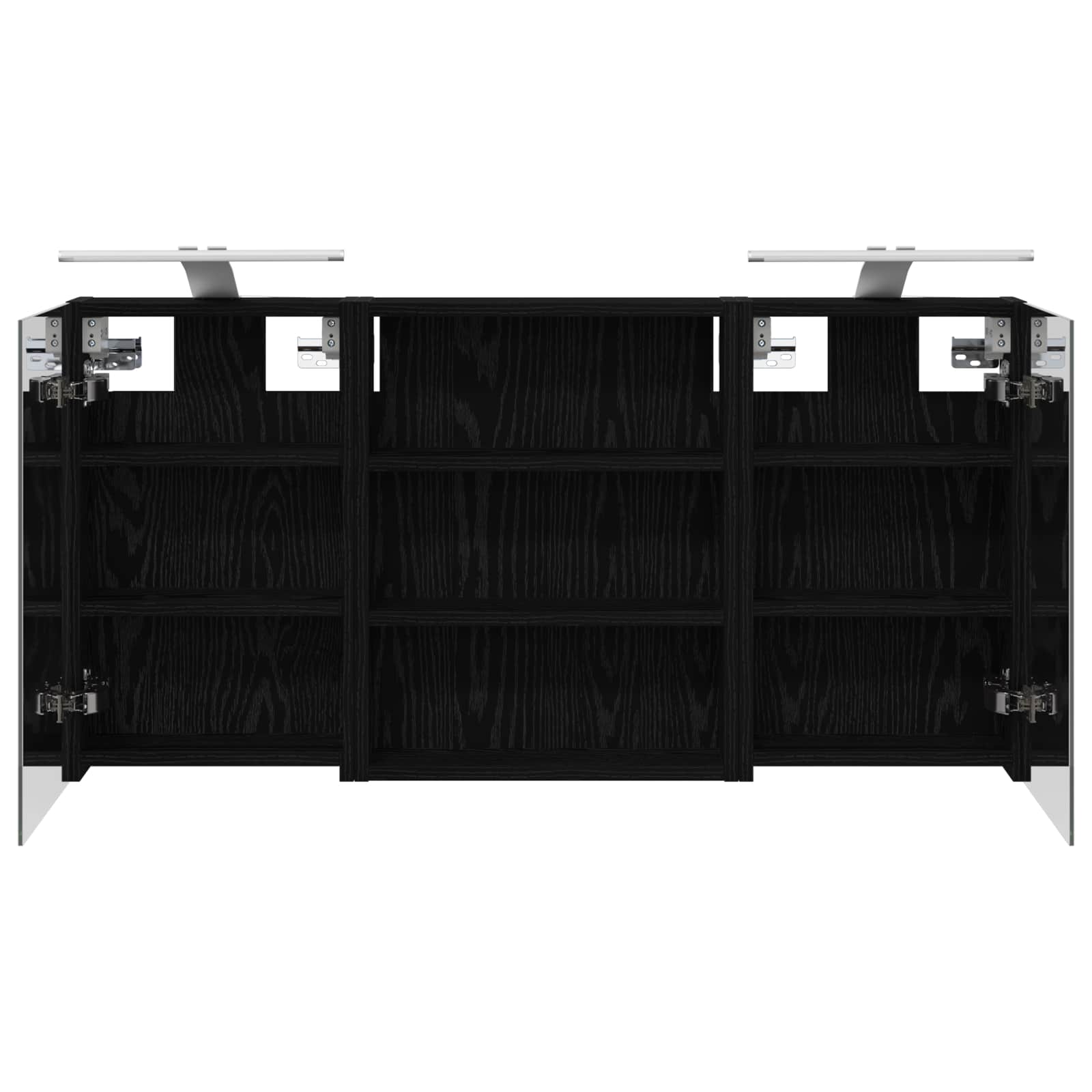 Set ormarića za kupaonicu s policom 3 pcs 100 x 10,5 x 50 cm