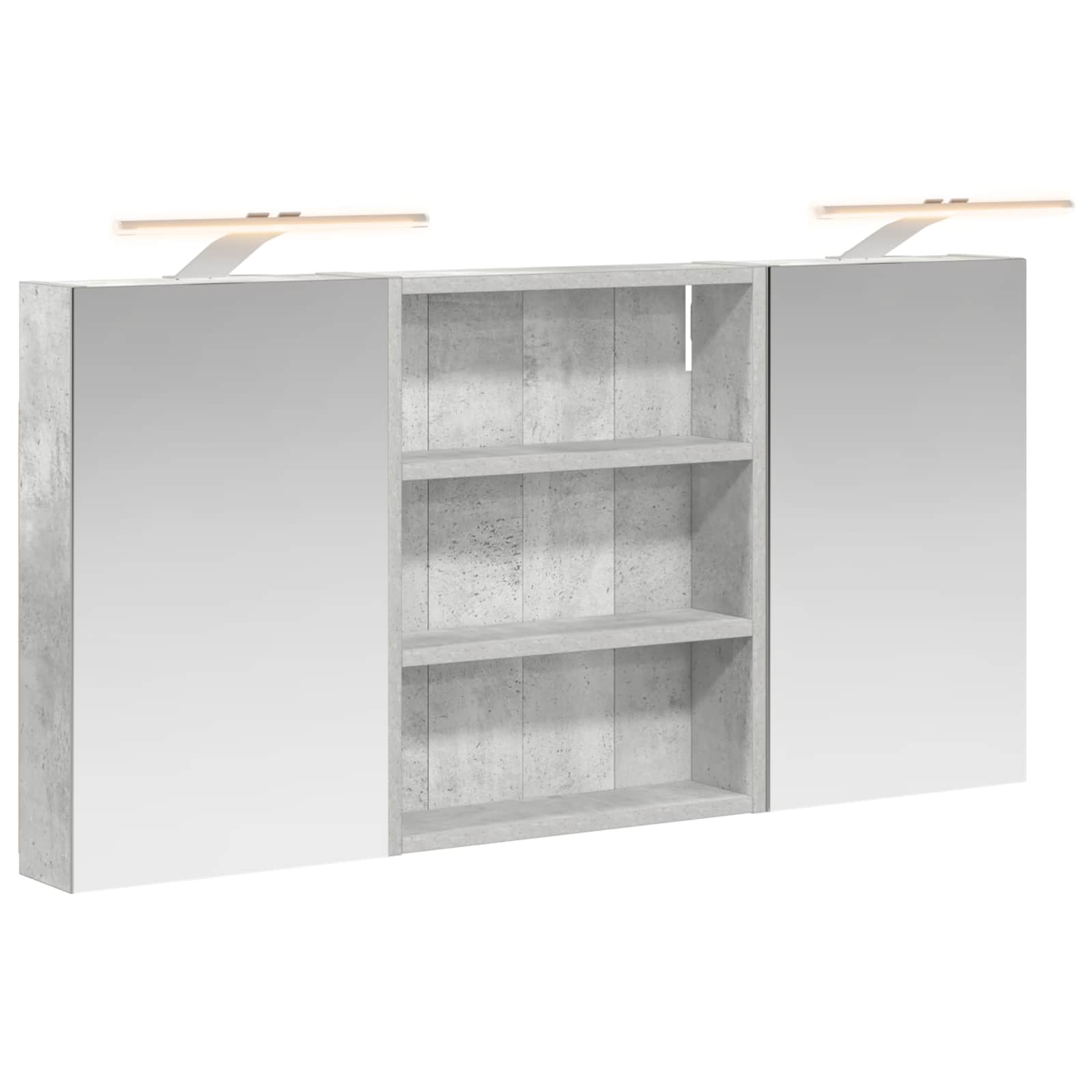 Set ormarića za kupaonicu s policom 3 pcs 100 x 10,5 x 50 cm