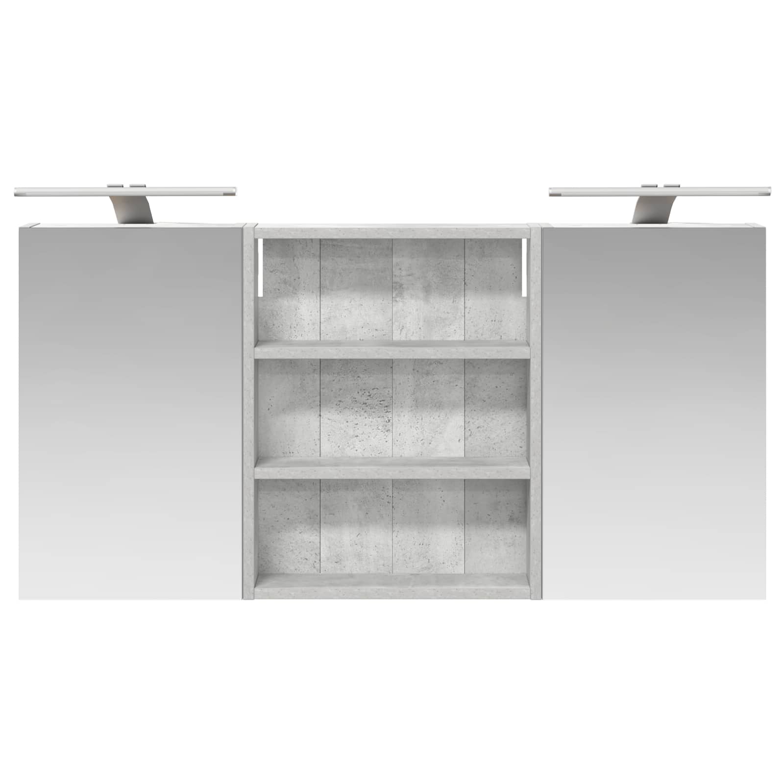 Set ormarića za kupaonicu s policom 3 pcs 100 x 10,5 x 50 cm