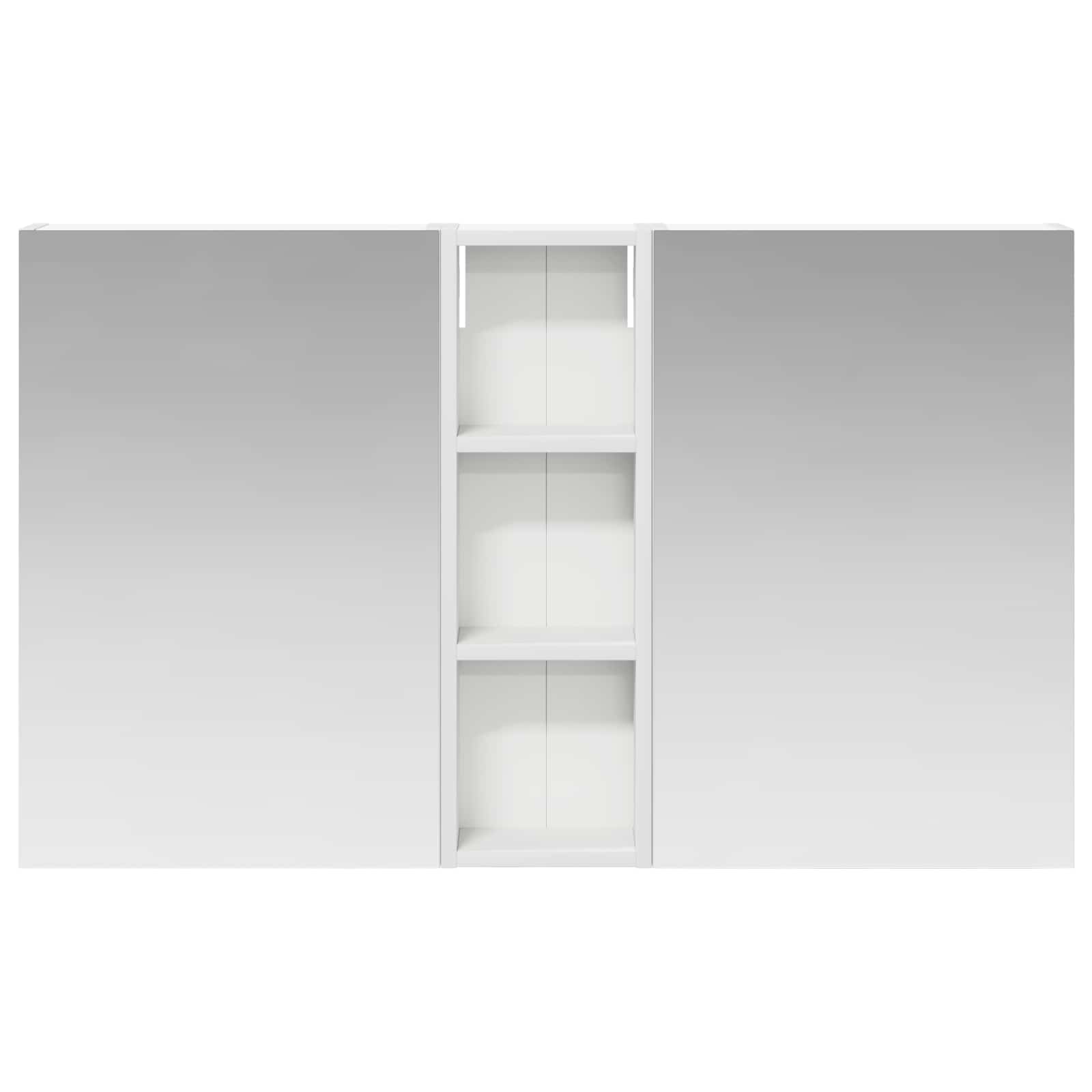 Set ormarića za kupaonicu s policom 3 pcs 100 x 10,5 x 60,5 cm